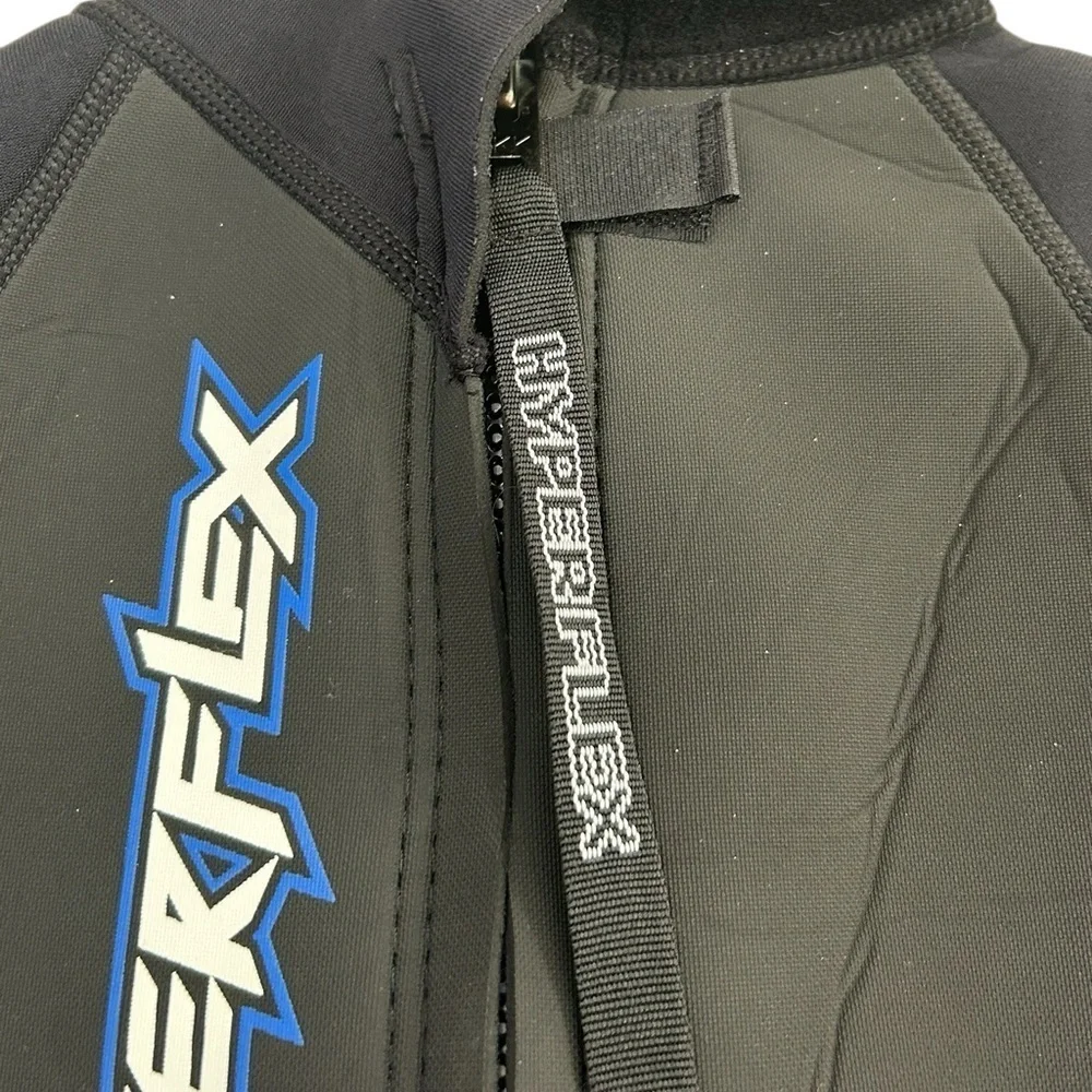 HYPERFLEX 2MM BACK ZIP WETSUIT, BLUE & BLACK, YOUTH SIZE 12